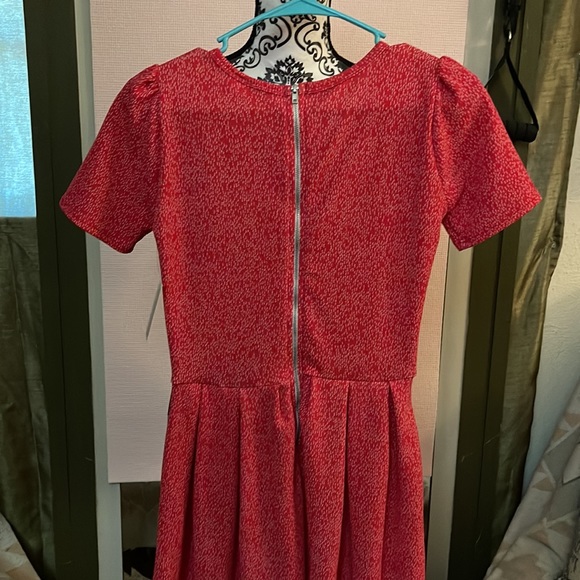 Red with white zipper dress-DONATED - Picture 6 of 8